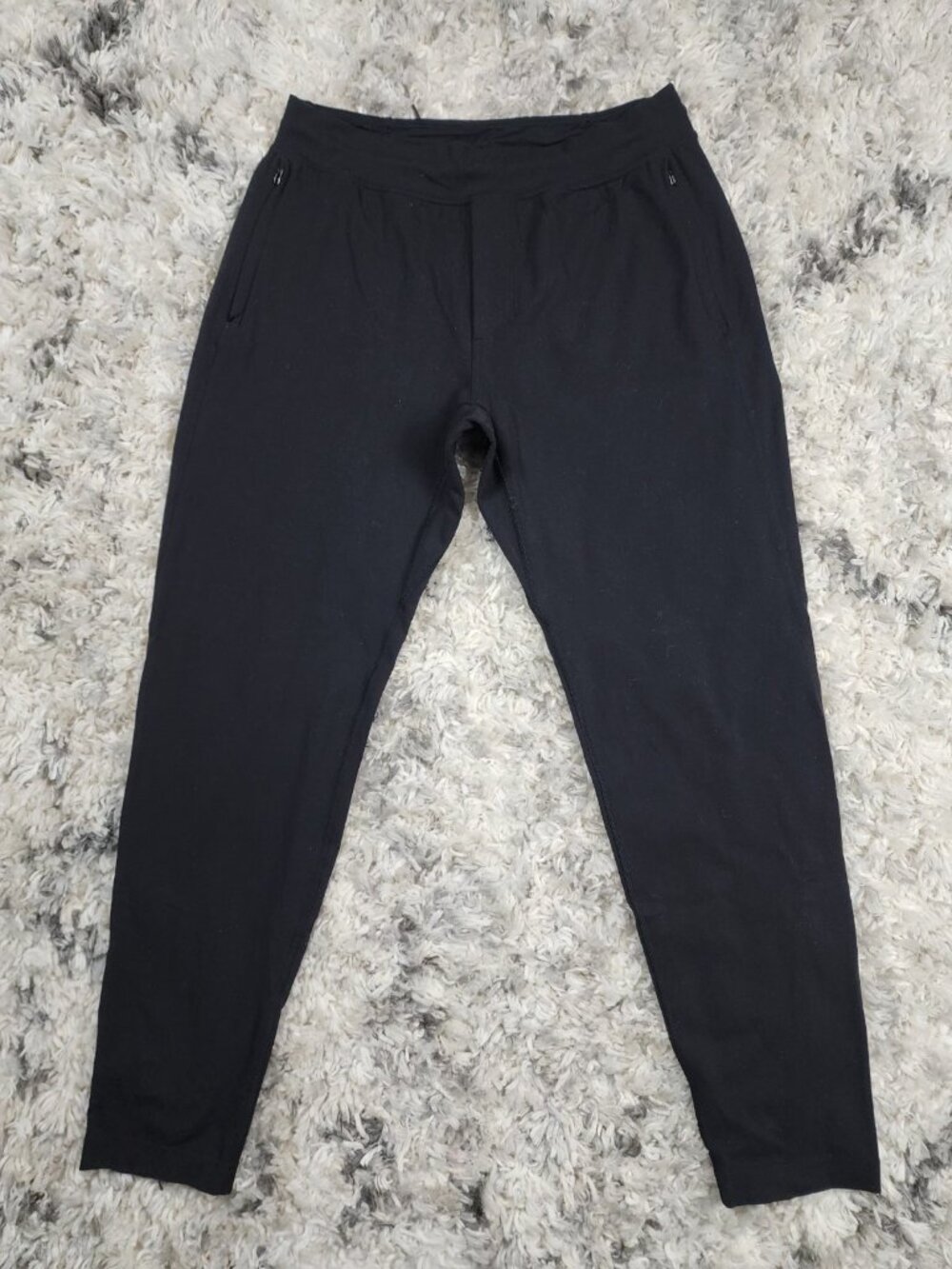 Lululemon Surge Black Pants Mens Size Large Tapered Joggers Athleisure Gym